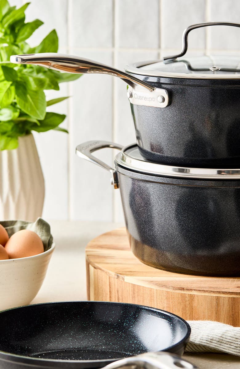 Cuisine::pro<sup>®</sup> GREEN STONE<sup>™</sup> 6-Piece Cookset, Alternate, color, Black