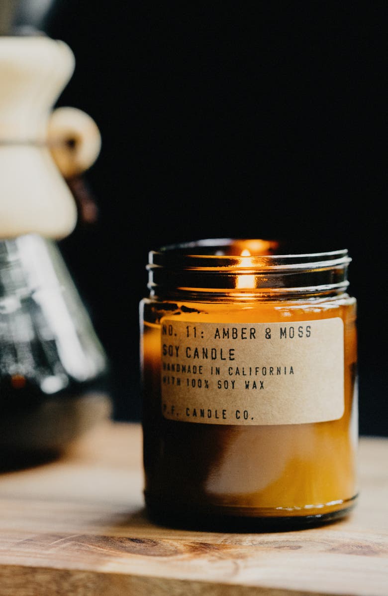 P.F. Candle Co. Amber & Moss Candle, Alternate, color, Amber And Moss