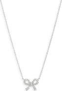 Meira T 14k Gold Diamond Bow Pendant Necklace