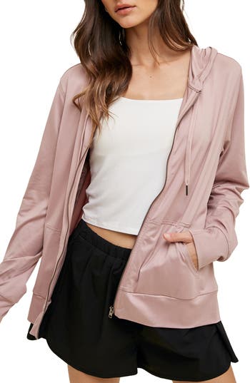 WISHLIST WISHLIST SOFT ATHLETIC ZIP HOODIE