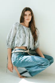 H&M Oversized Tie-detail Blouse
