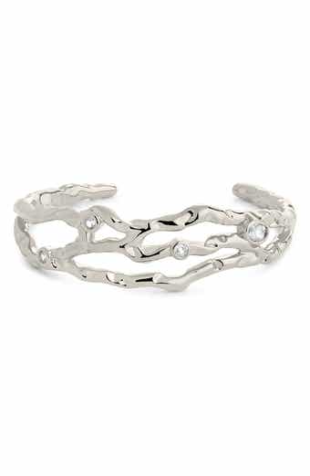 Tully Cubic Zirconia Molten Cuff Bracelet