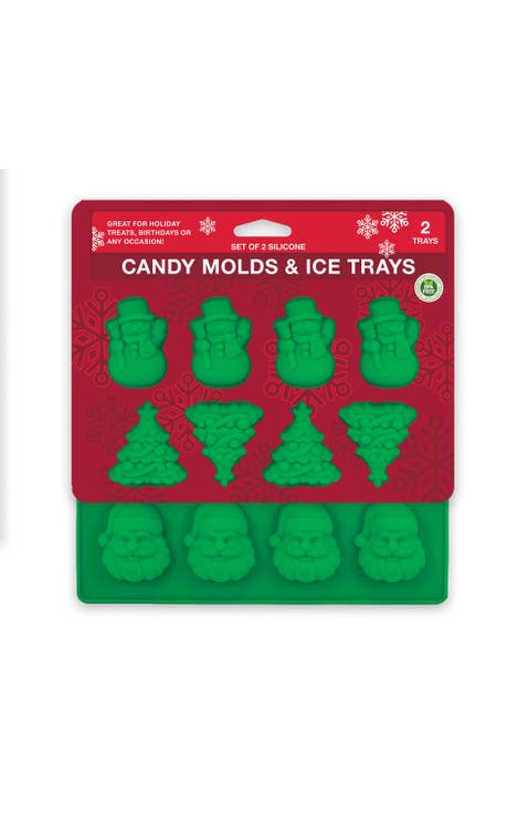 MasterPieces s 2-Pack Ice Cube Trays - Christmas