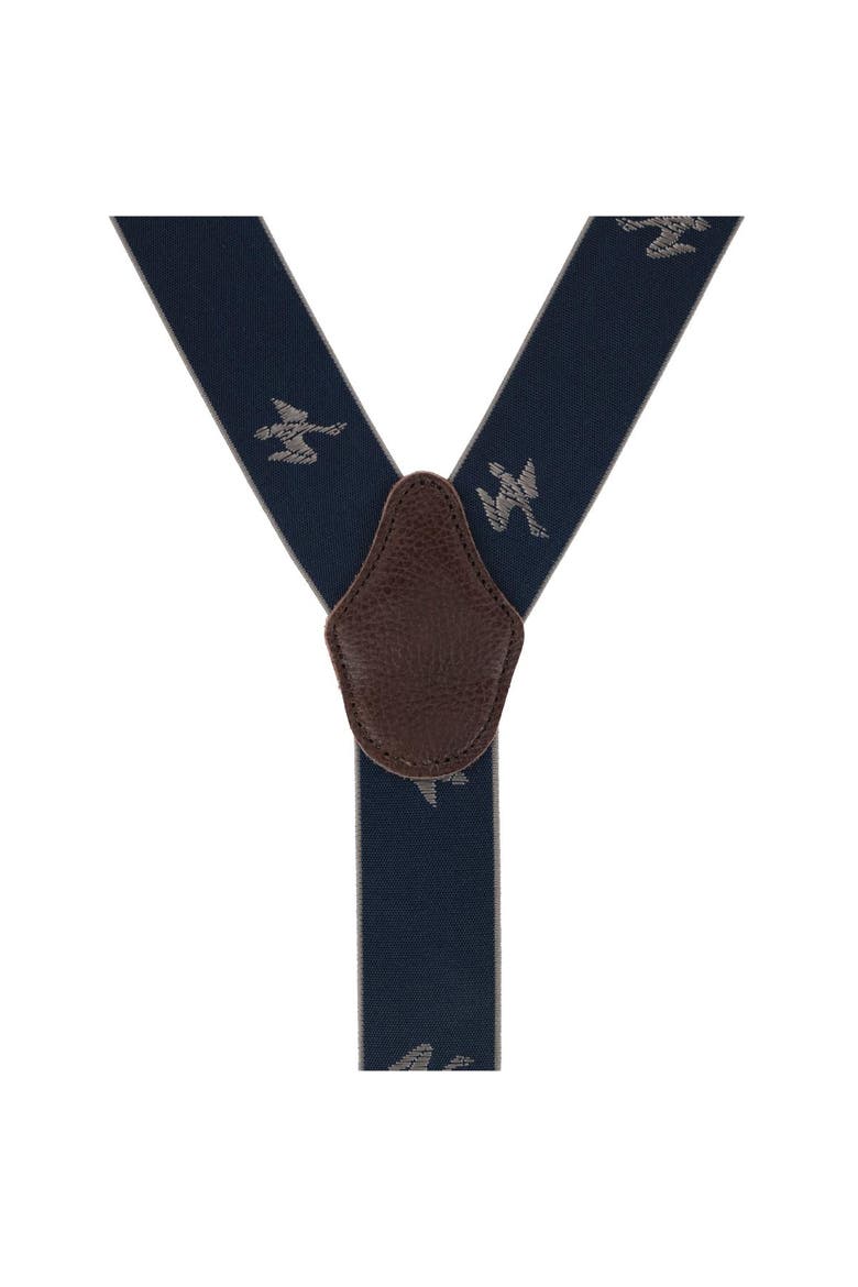 Men's Flying Duck Convertible Clip End Suspenders, Alternate, color, Navy