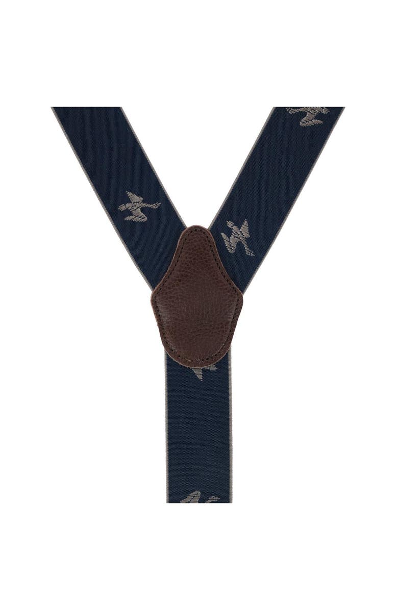 Ascentix Men's Flying Duck Convertible Clip End Suspenders, Alternate, color, Navy