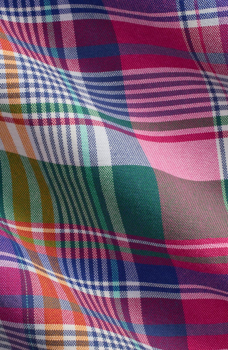 Polo Ralph Lauren Classic Fit Plaid Cotton Button-Down Oxford Shirt, Alternate, color, Pink Blue Multi