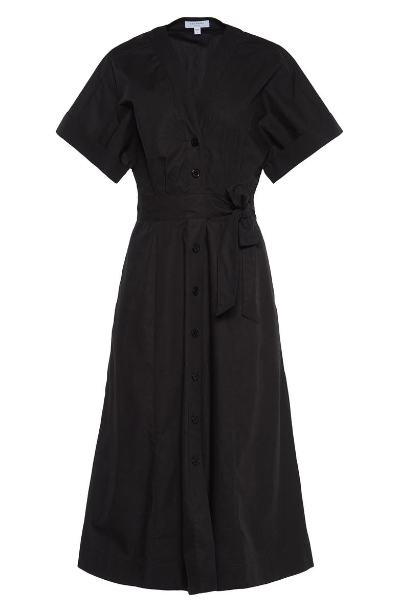 Equipment Calyer Cotton Shirtdress, Alternate, color, True Black