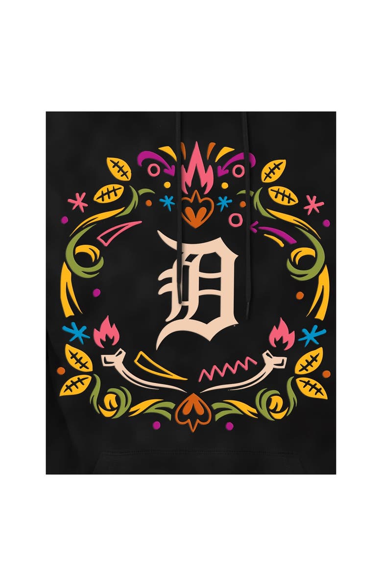 New Era Men's New Era Black Detroit Tigers Día de los Muertos Brushed Fleece Hoodie, Alternate, color, Black