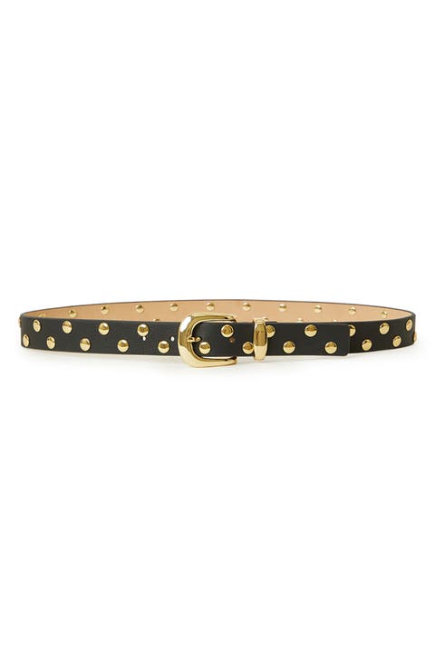 Juniper Studded Leather Belt