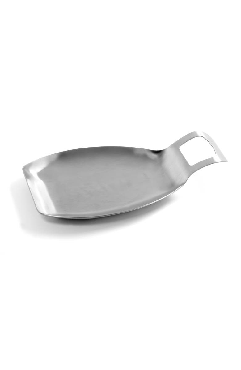 Norpro Stainless Steel Jumbo Spoon Rest, Main, color, Silver