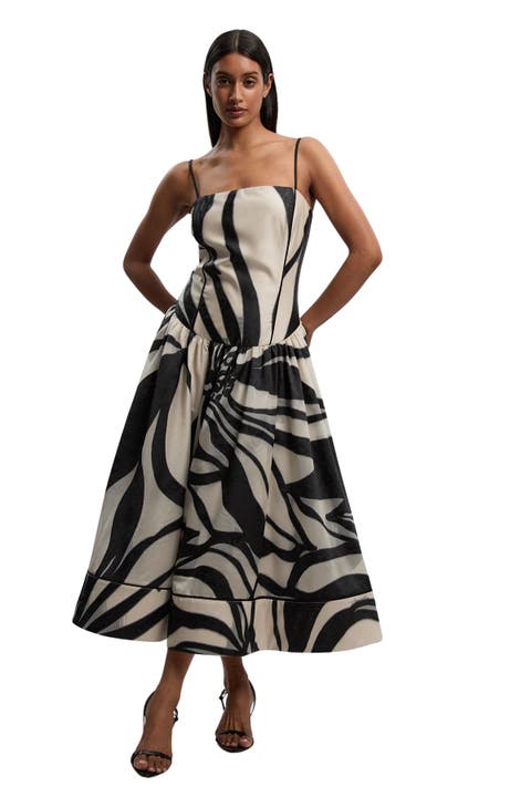 Floral Jacquard Maxi Prom Dress