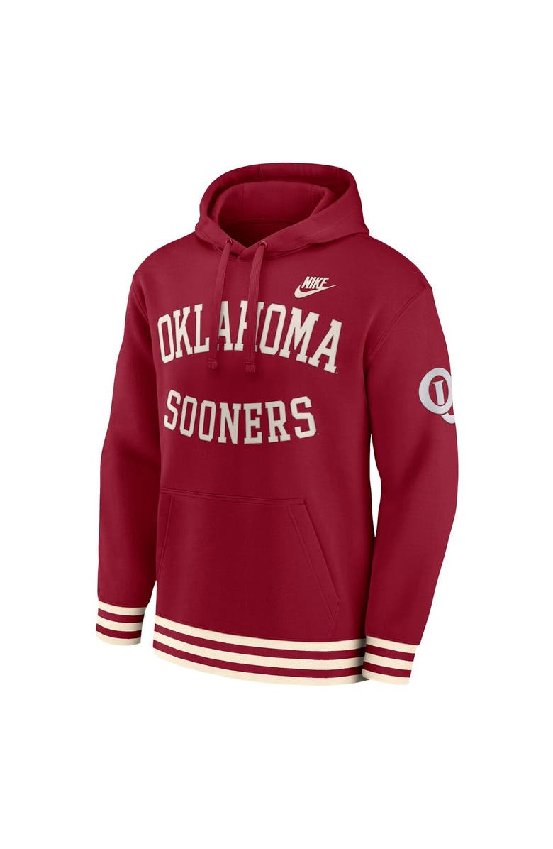 Nike Men's Nike Crimson Oklahoma Sooners Legacy Retro Pullover Hoodie, Alternate, color, Crimson