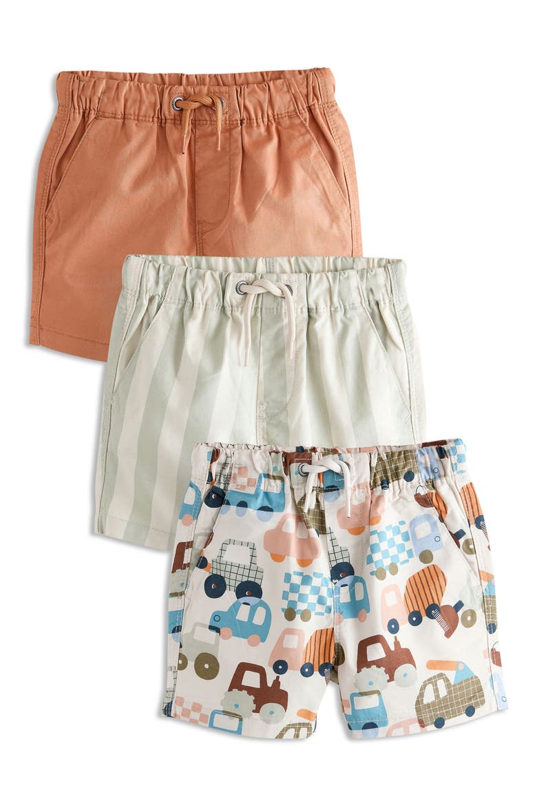 Kids' Set of 3 Assorted Cotton Shorts, Main, color, MULTI