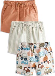 NEXT Kids' Set of 3 Assorted Cotton Shorts