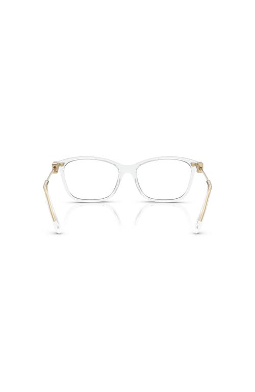 Ralph Lauren 55mm Butterfly Optical Glasses In Transparent