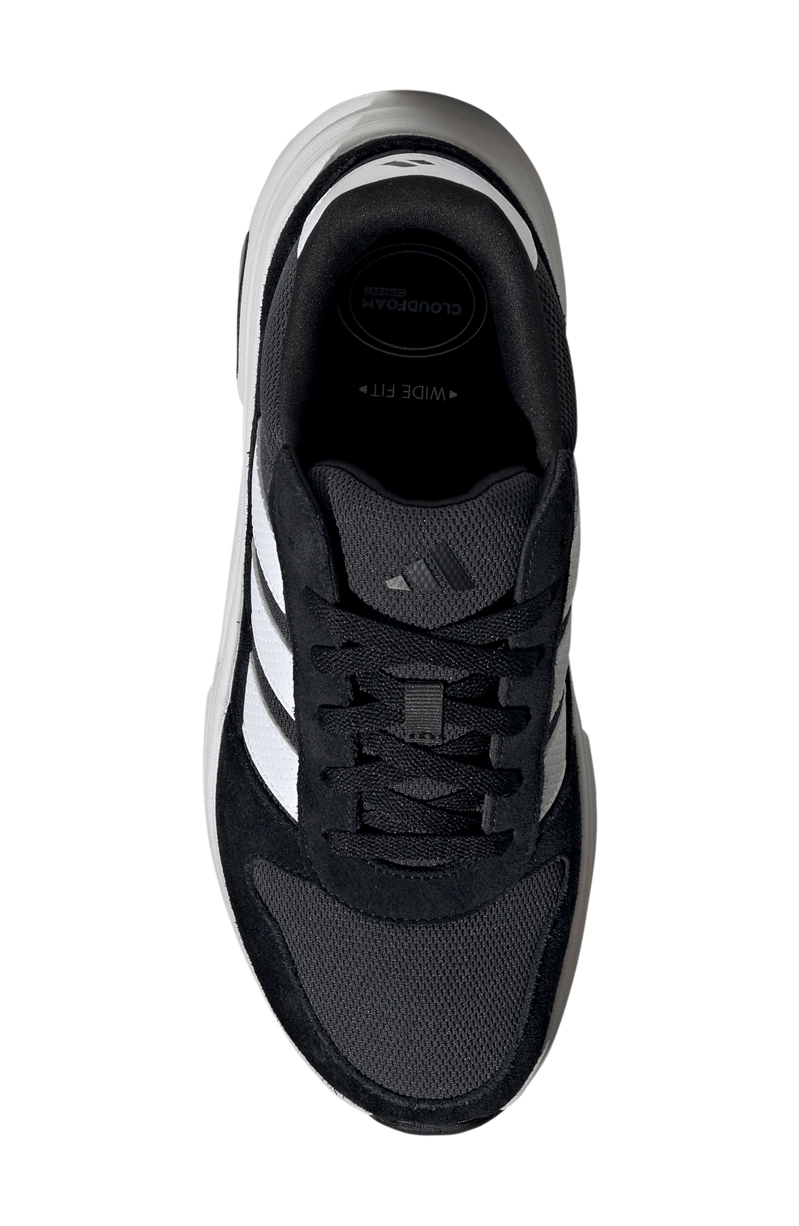 Cloudfoam Cuxxion Slip-On Sock Shoe, Alternate, color, CARBON/ FTWR WHITE/ CORE BLACK