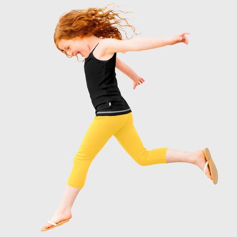 Girls 100% Soft Cotton Capri Leggings (Toddler, Little Kid & Big Kid)