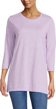 Lands' End 3/4 Sleeve Cotton Supima Tunic