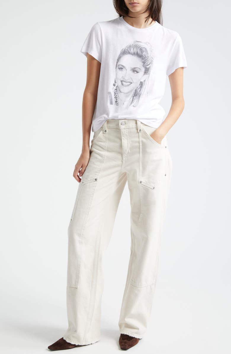 Re/Done Madonna Cotton Graphic T-Shirt, Alternate, color, 