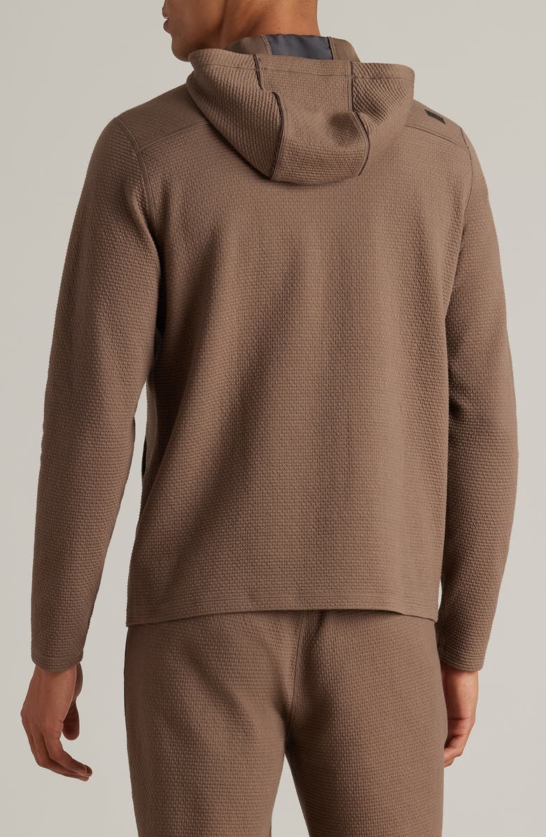 Rhone Tribeca Stretch Hoodie, Alternate, color, Chocolate Chip