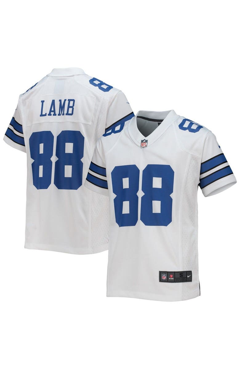 Nike Youth Nike CeeDee Lamb White Dallas Cowboys Game Jersey, Main, color, 