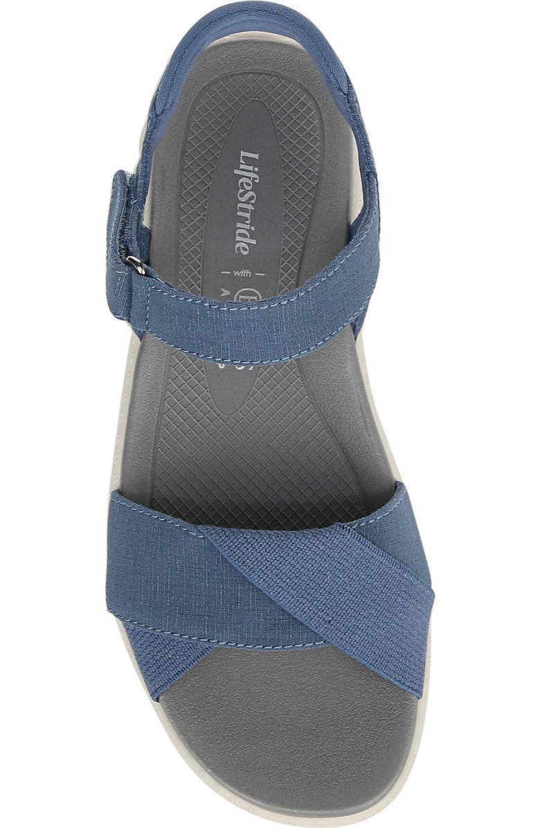 LifeStride Lane Sandal, Alternate, color, Blue Fabric