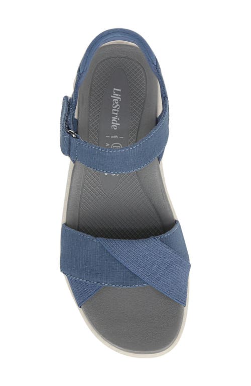 Bzees Lane Sandal In Blue Fabric