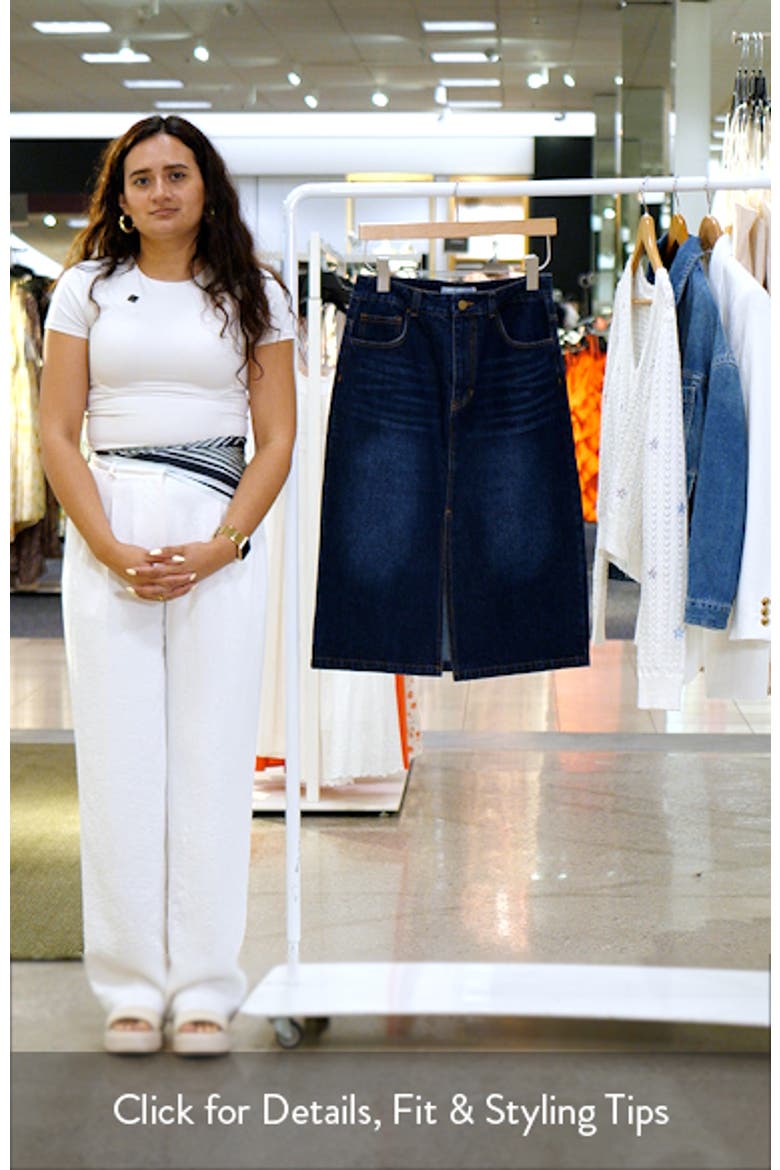 Starcie Denim Midi Skirt video