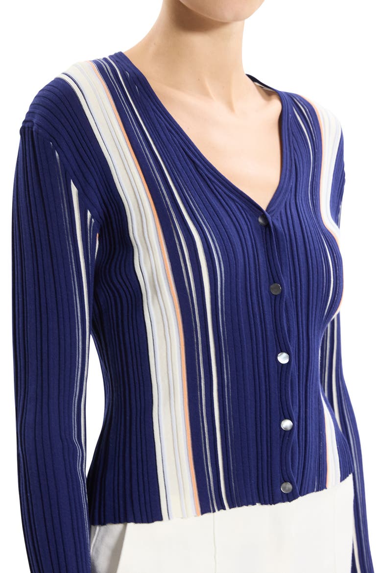 Berk Rib Cardigan, Alternate, color, NAVY MULTI