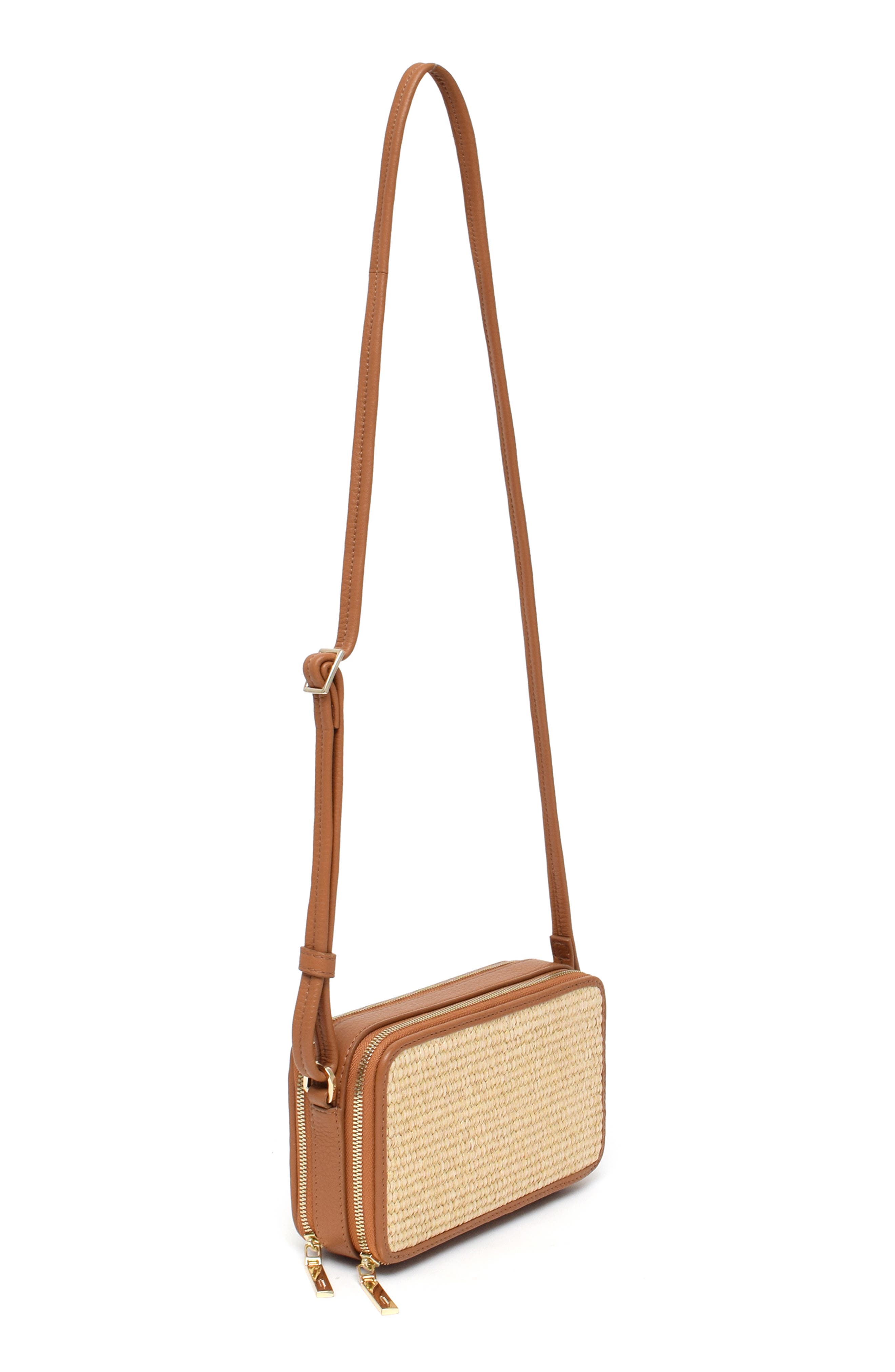 Thacker Riley Woven Crossbody Bag, Alternate, color, Natural/ Tan
