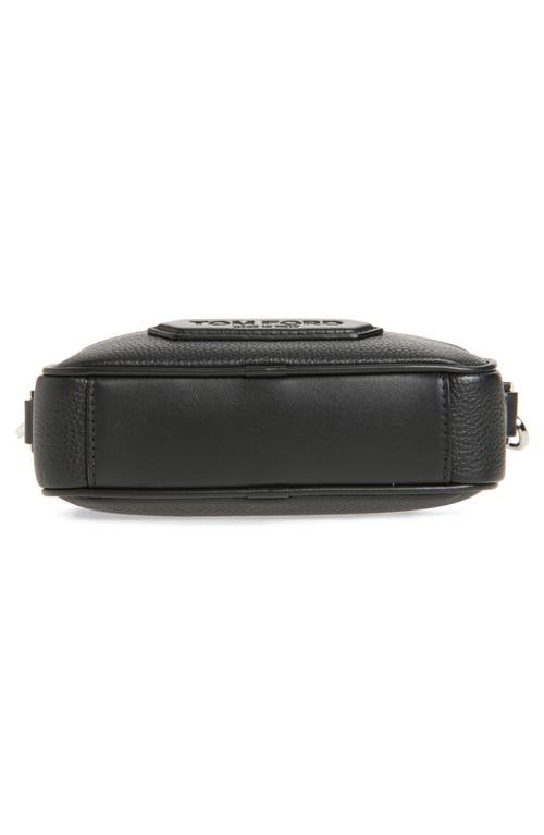 Tom Ford Mini Calfskin Leather Crossbody Bag In 1n001 Black