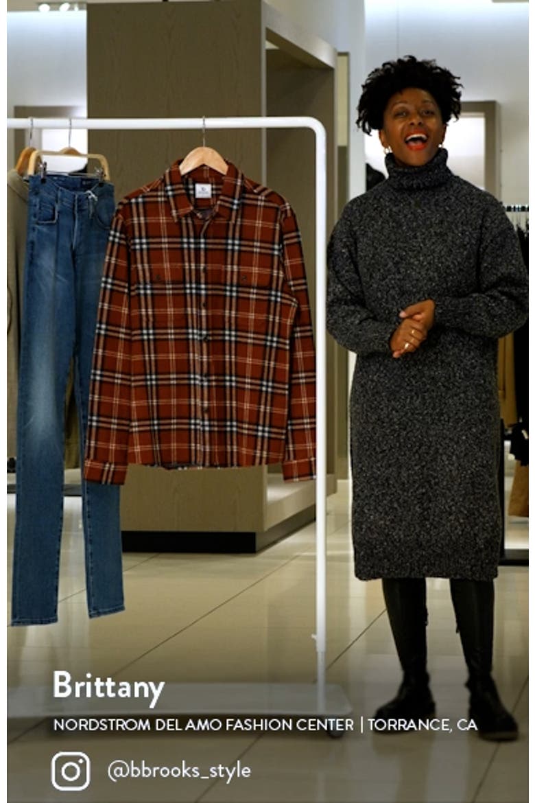 Generation Plaid Stretch Flannel Button-Up Shirt video