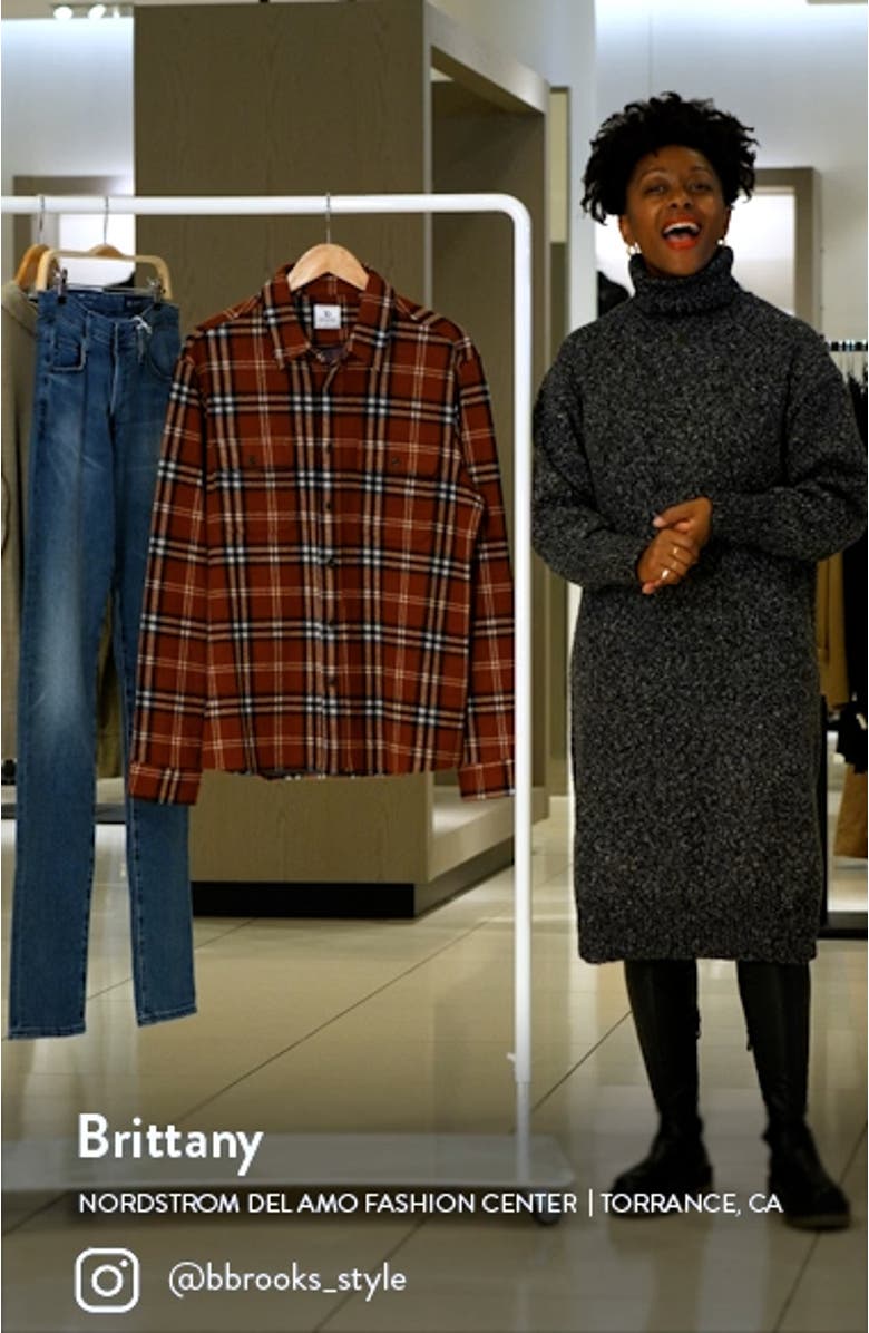 Generation Plaid Stretch Flannel Button-Up Shirt, sales video thumbnail