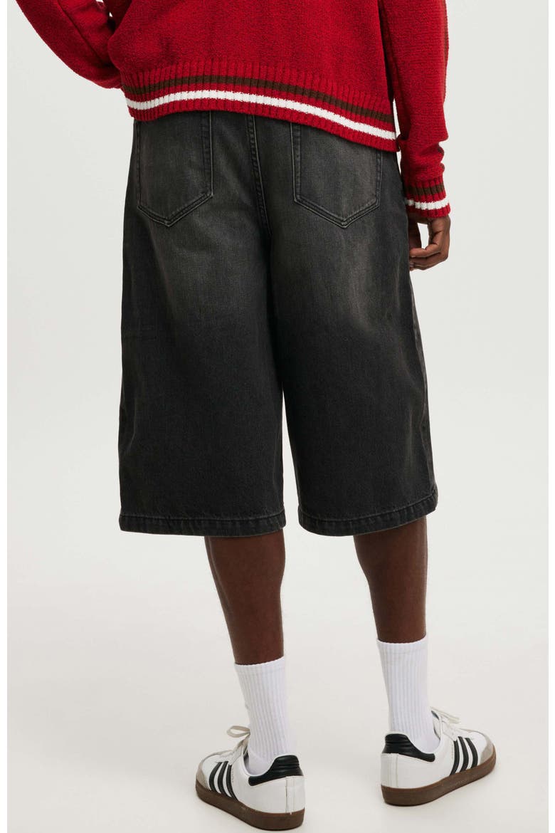 Men's Super Baggy Jort, Alternate, color, Y2k Washed Black