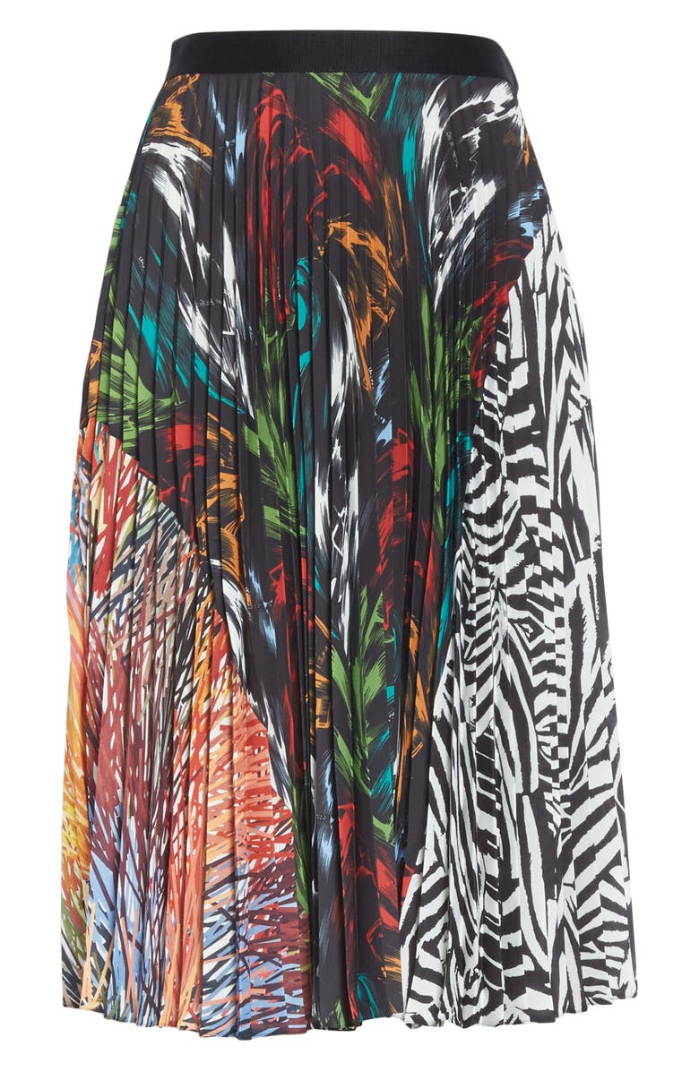 Missoni Mixed Prints Pleated Skirt, Alternate, color, 