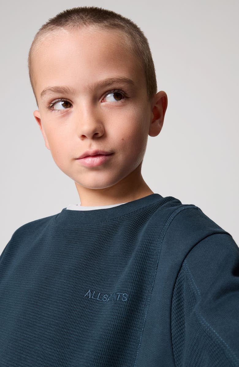 smALLSAINTS by ALLSAINTS Kids' Waffle Knit Sweatshirt & Joggers Set, Alternate, color, 