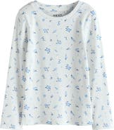 NEXT Kids' Floral Ribbed T-Shirt