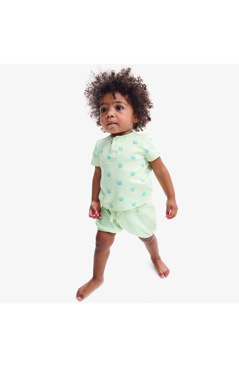 Primary Baby Organic Bubble Short, Alternate, color, Light Clover