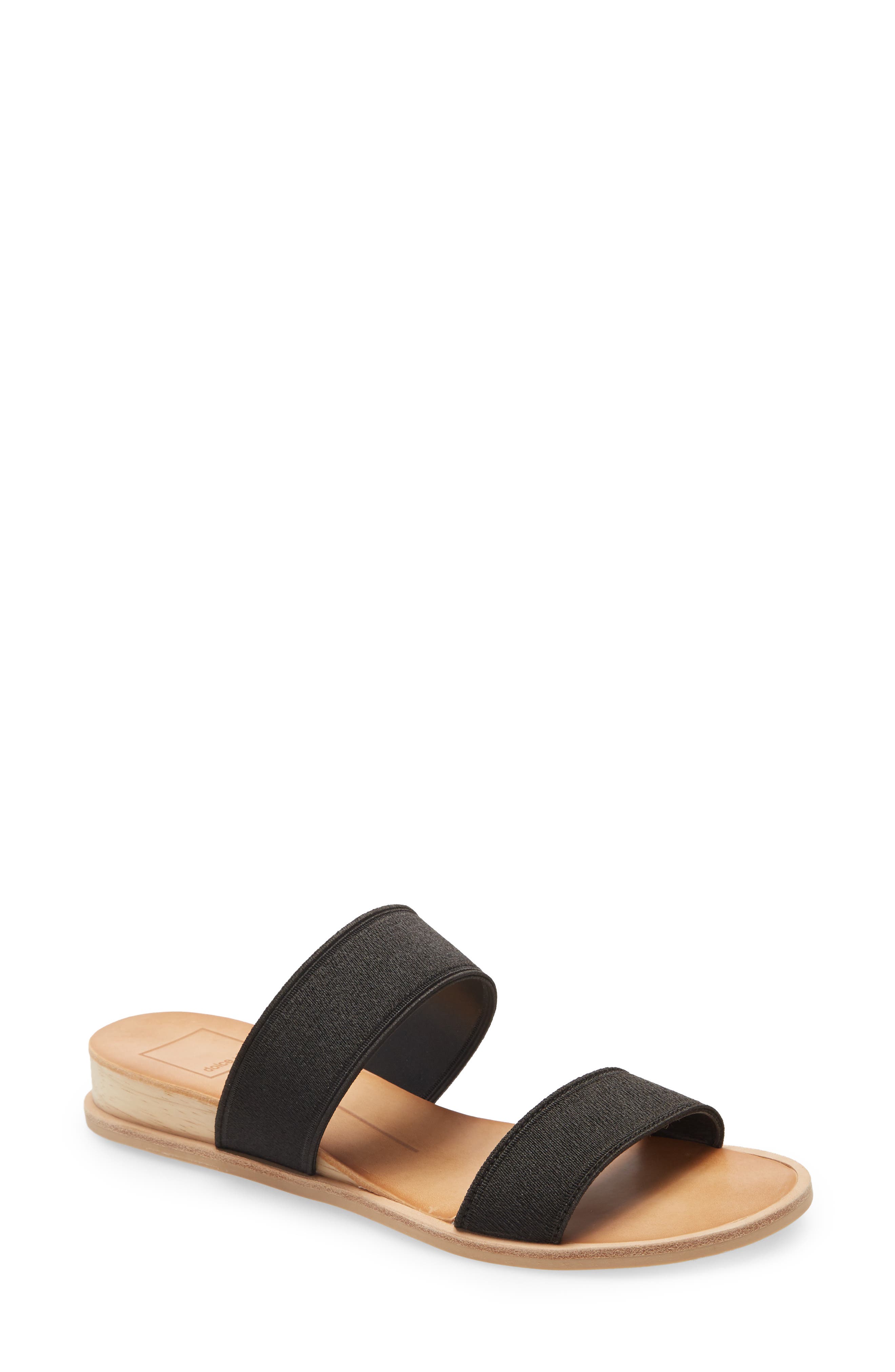 Payce Slide Sandal, Main, color, BLACK ELASTIC