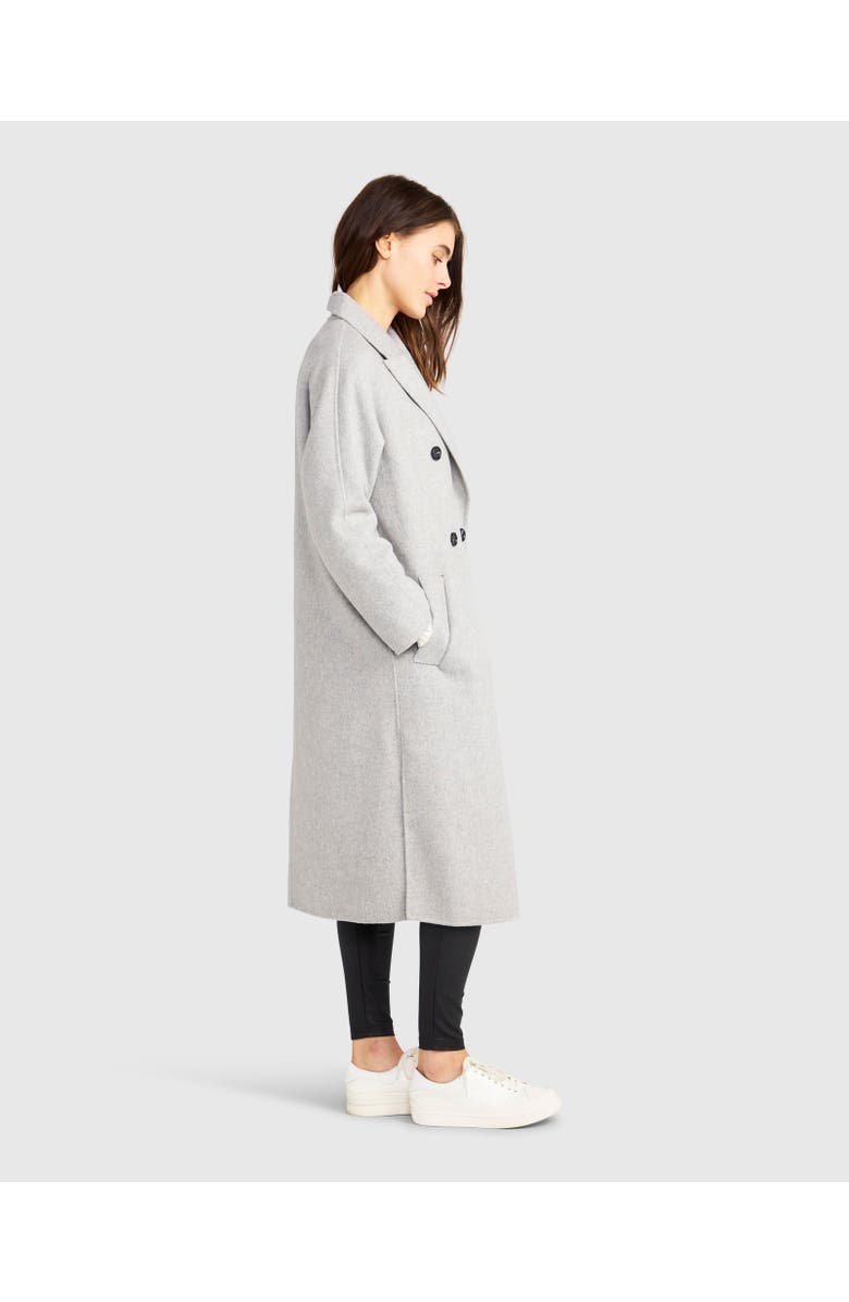 Belle & Bloom Guestlist Oversized Double Breasted Coat, Alternate, color, Grey Marle
