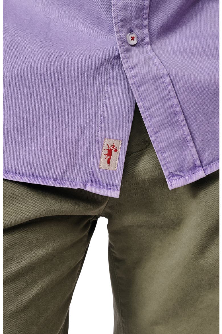 Hessle Long Sleeve Relaxed Fit Shirt, Alternate, color, Lilac