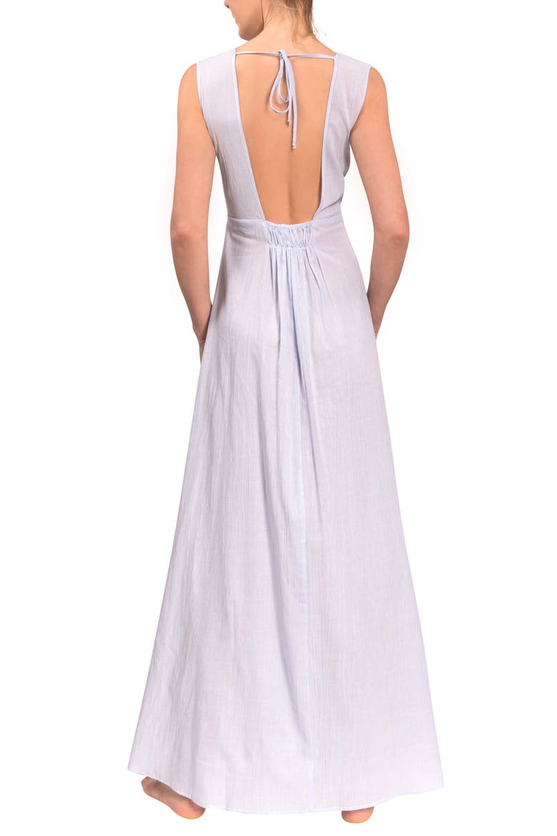 Amelia Long Nightgown, Alternate, color, BLUE WHISPER