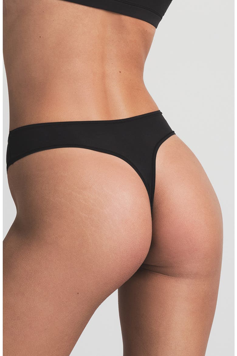 Fits Everybody Thong, Alternate, color, ONYX