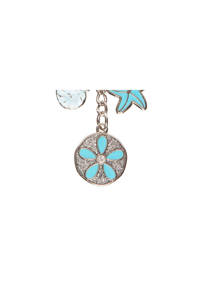 Sand Dollar Keychain, Alternate, color, Blue
