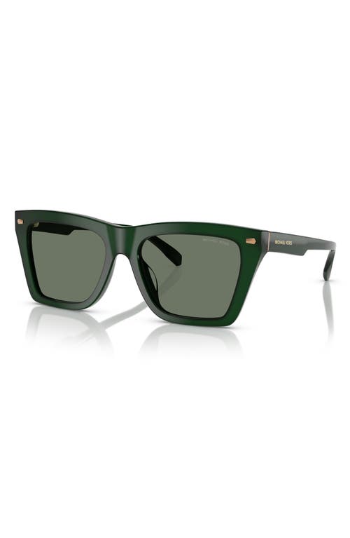 Michael Kors 56mm Square Sunglasses In Olive