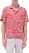 Bugatchi Jackson Floral Linen Camp Shirt
