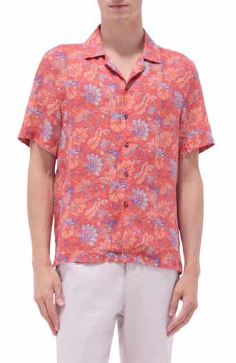 Bugatchi Jackson Floral Linen Camp Shirt