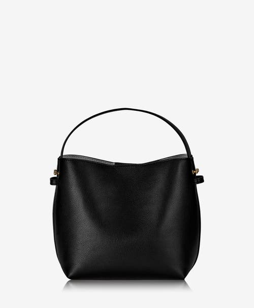 Gigi New York Selena Leather Bucket Bag In Black