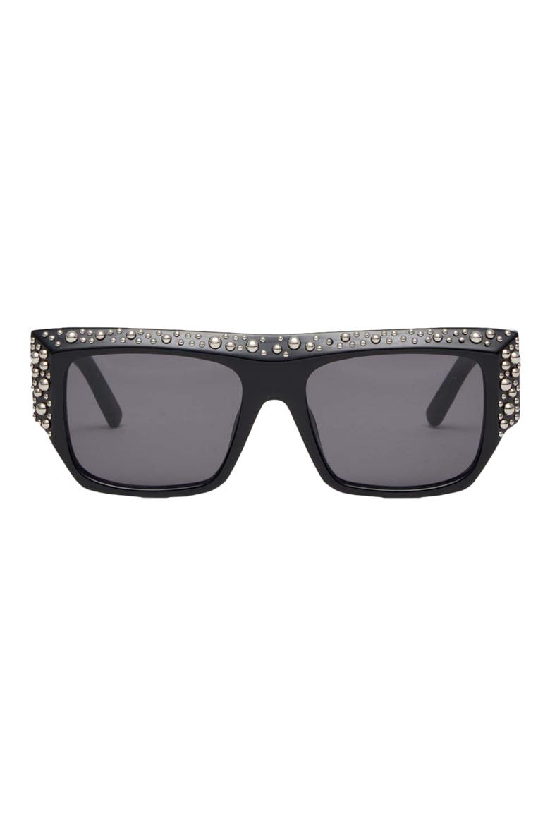 Casablanca 54mm Square Sunglasses, Main, color, BLACK