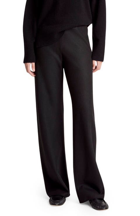 High Waist Straight Leg Pants